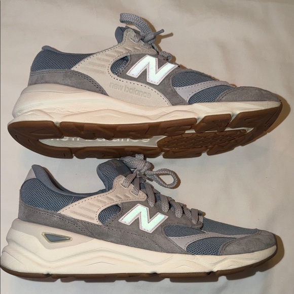 New Balance X90 Men's Sneakers in Gray and White - Picture 4 of 6
